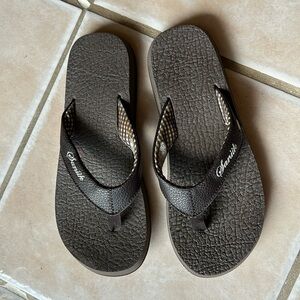 Free w/ Purchase Brown Vintage Sanük Flip Flops
